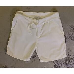 James Perse Short Womens Size 2 White Cotton Flaw summer Beach Resort **